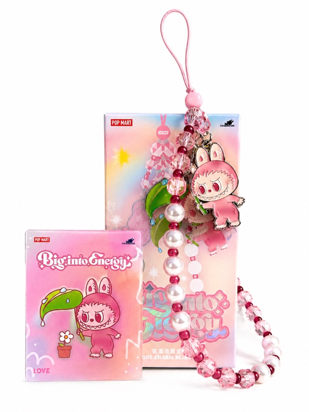 POP MART THE MONSTERS Big into Energy Series - Phone Charm Love